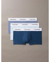 Calvin Klein - 3 Pack Low Rise Trunks Icon Cotton Stretch - Lyst