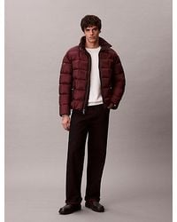 Calvin Klein - Chaqueta de plumas de ripstop con cuello perkins - Lyst