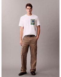 Calvin Klein - Block Logo Graphic Tee - Lyst