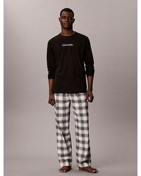 Calvin Klein - Flannel Pyjama Set - Lyst