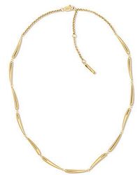 Calvin Klein - Jeans Elongated Drops Plated Steel Necklace - Lyst