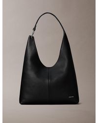 Calvin Klein - Slouchy Leather Medium Shoulder Bag - Lyst