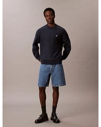 Calvin Klein - Relaxed Premium Fleece Sweatshirt - Lyst