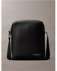 Calvin Klein - Monogram Logo Reporter Bag - Lyst