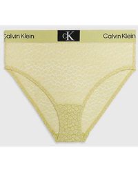Calvin Klein - Spitzen-Bikinislip mit hoher Taille - CK96 - Lyst