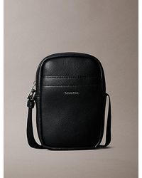 Calvin Klein - Raised Logo Plaque Slim Reporter Bag - Lyst