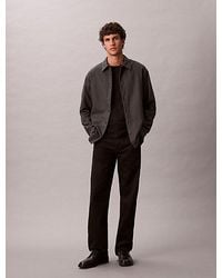 Calvin Klein - Camisa holgada con botones de franela jaspeada - Lyst