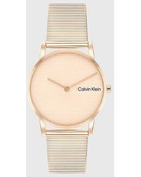 Calvin Klein - Linear Dial And Bracelet Watch - Lyst