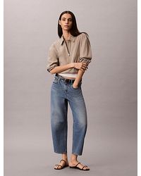 Calvin Klein - Jeans Cropped Barrel Jeans - Lyst