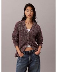 Calvin Klein - Jeans Relaxed Mouline Cardigan - Lyst