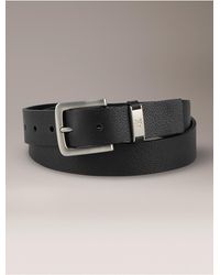 Calvin Klein - Leather Harness Buckle Belt - Lyst