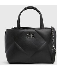 Calvin Klein - Bolso tote pequeño acolchado cruzado - Lyst