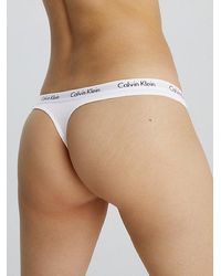Calvin Klein - 3 Pack Thongs - Carousel - - Multi - Women - XL - Lyst