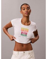 Calvin Klein - Jeans Slim Stretch Logo T-Shirt Pride - Lyst