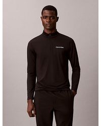 Calvin Klein - Sport Quick Dry 1 4 Zip Long Sleeve Technical Top - Lyst