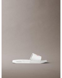 Calvin Klein - Canvas Contoured Logo Sliders Pride - Lyst