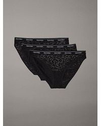 Calvin Klein - 3 Pack Bikini Briefs - Lyst