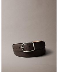 Calvin Klein - Full Grain Leather Belt - Lyst