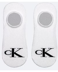Calvin Klein - Pack de 2 pares de calcetines invisibles de algodón suave - Lyst