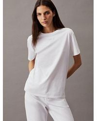 Calvin Klein - Katoenen Slim T-shirt - Lyst