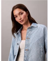 Calvin Klein - Calvin Klein Denim Relaxed Trucker Jacket - Lyst