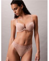 Calvin Klein - Perfectly Fit Lace Thong - Lyst