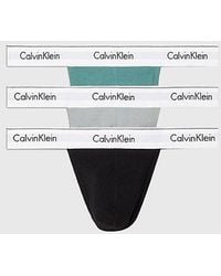 Calvin Klein - Pack de 3 tangas - Modern Cotton - Lyst