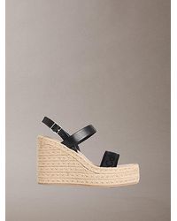 Calvin Klein - Elisabeth Espadrille Wedge Sandals - Lyst