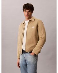 Calvin Klein - Lightly Padded Cotton Zip-Up Jacket - Lyst