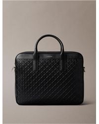 Calvin Klein - Embossed Monogram Logo Commuter Bag - Lyst