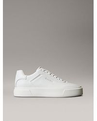 Calvin Klein - Jeans Premier Leather Signature Trainers - Lyst