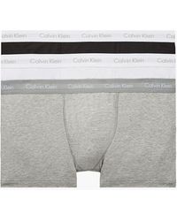 Calvin Klein - Plus Size 3 Pack Trunks - Cotton Stretch - Lyst