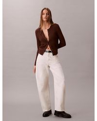 Calvin Klein - High Rise Barrel Jeans - Lyst