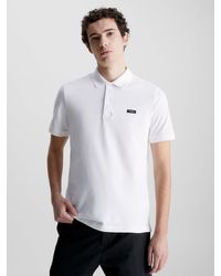 Calvin Klein - Slim Stretch Pique Polo Shirt - Lyst