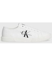 Calvin Klein - Recycelte Canvas-Sneakers - Lyst