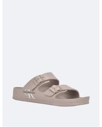 Calvin Klein - Zion Double Strap Slide Sandal - Lyst