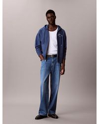 Calvin Klein - Varsity Logo Zip-Up Hoodie - Lyst