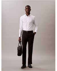 Calvin Klein - Cotton Stretch Slim Button-Down Shirt - Lyst