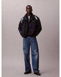 Calvin Klein - Colour Block Nylon Track Jacket - Lyst