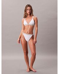 Calvin Klein - Sujetador de triángulo sin forro - Heritage Cotton Stretch - Lyst