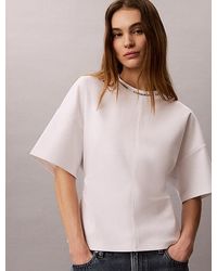 Calvin Klein - Jeans Logo Jacquard Boxy T-Shirt - Lyst