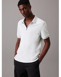 Calvin Klein - Welt Zip Polo Shirt - Lyst
