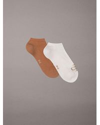 Calvin Klein - Jeans 2 Pack Soft Cotton Stretch Ankle Socks - Lyst