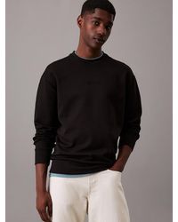 Calvin Klein - Felpa Tecnica Interlock Taglio Relaxed - Lyst