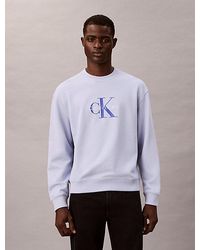 Calvin Klein - Jeans Oversized Monogram Sweatshirt - Lyst