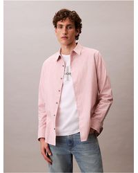 Calvin Klein - Calvin Klein Stripe Oxford Classic Button-Down Shirt - Lyst
