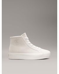 Calvin Klein - Suede Platform High-Top Trainers - Lyst