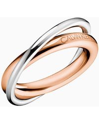 Calvin Klein Anillo - Double - Metálico
