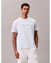 Calvin Klein - T-Shirt Mit Monogramm-Logo - Lyst