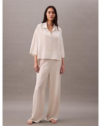 Calvin Klein - Pyjama-Hose Aus Weicher Viskose - Lyst